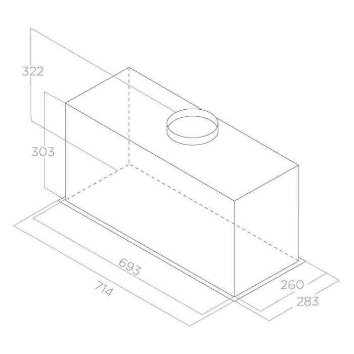 картинка Кухонная вытяжка Elica LANE BL MAT/A/72 