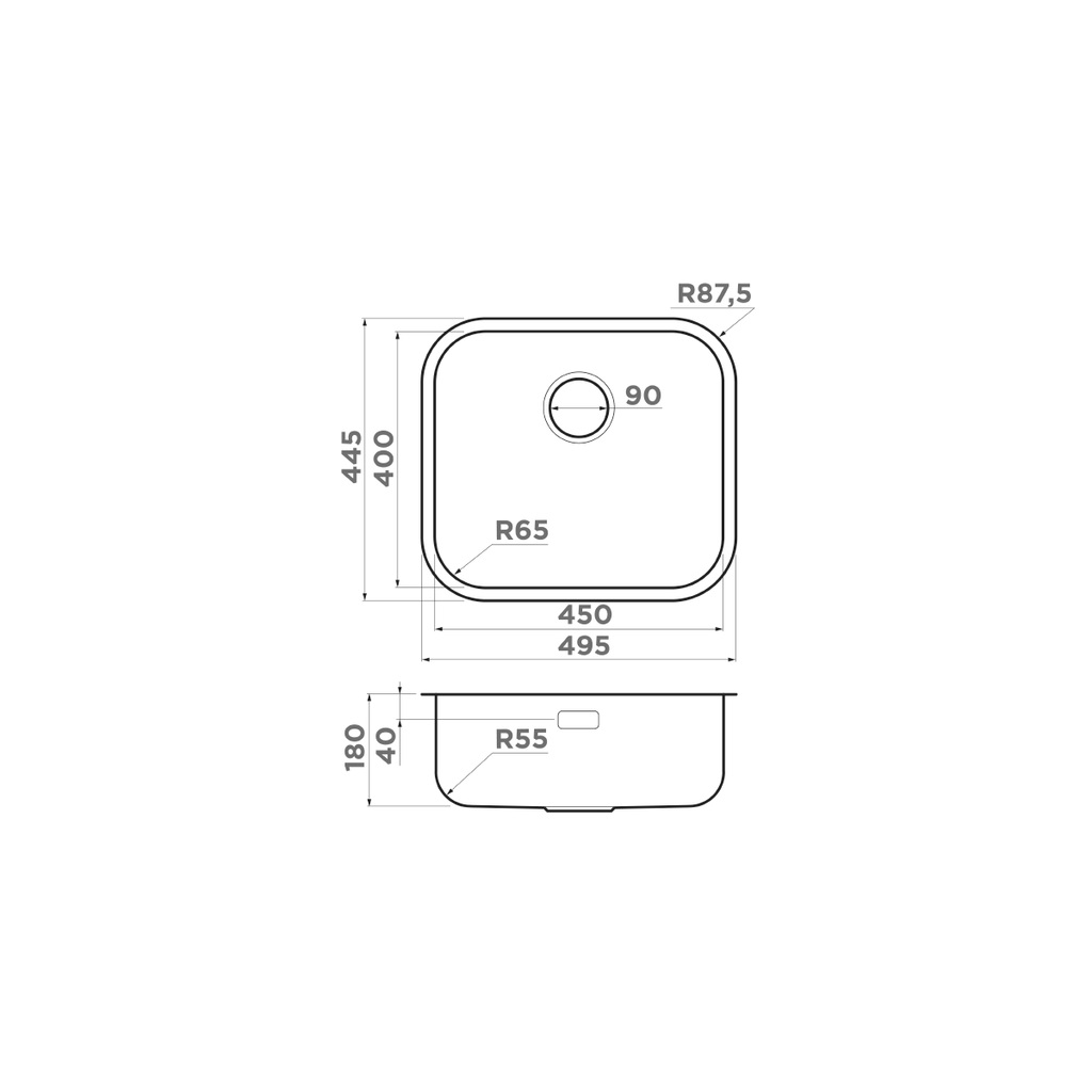 картинка Мойка для кухни Omoikiri Omi-49-U-IN 