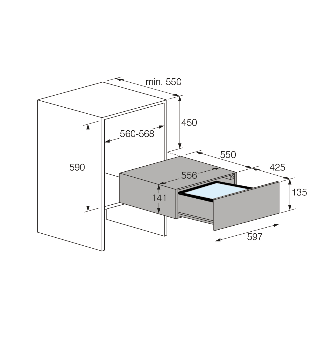 картинка Ящик для вакуумирования ASKO ODV8128GG жемчужно-серый 