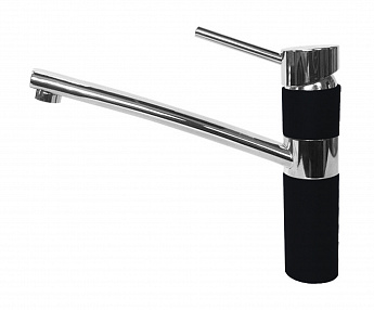 картинка Смеситель Gerdamix RIDO низкий излив черный (DG-205) 