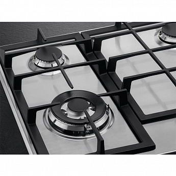 картинка Газовая варочная панель Aeg HGB64420SM нержавеющая сталь  