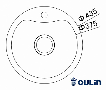 картинка Мойка для кухни Oulin OL-357 