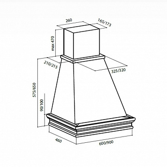 картинка Кухонная вытяжка Lex VERONA 900 WHITE 