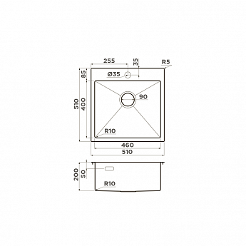 картинка Мойка Omoikiri AKISAME 51-GB 