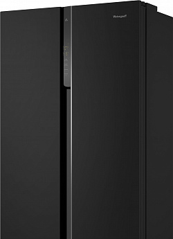 картинка Отдельностоящий холодильник Weissgauff WSBS 500 Inverter NoFrost Black Glass 