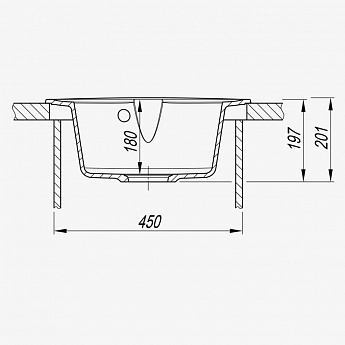 картинка Мойка для кухни Dr. Gans РОТАНГ 500 