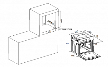 картинка Электрический духовой шкаф Weissgauff EOM 691 PDBS 