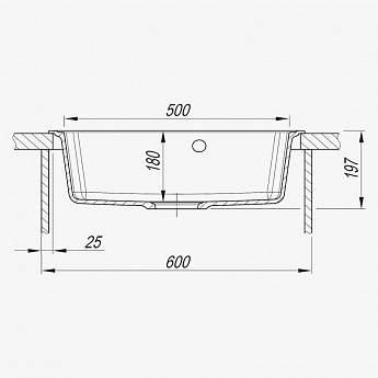 картинка Мойка для кухни Dr. Gans Кардинал 570 