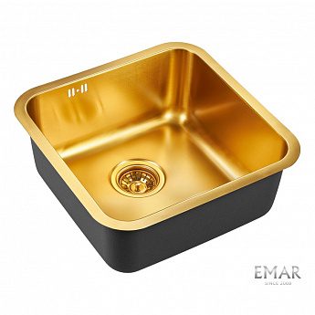 картинка Мойка для кухни Emar EMB-127А PVD Nano Golden 