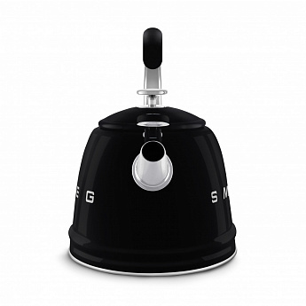 картинка Чайник со свистком Smeg WKF01BL 