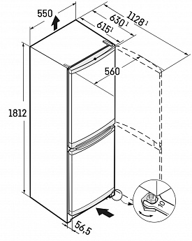 картинка Отдельностоящий холодильник Liebherr CUELE 3331 