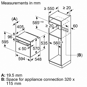 картинка Электрический духовой шкаф Bosch HBF512BS1T нержавеющая сталь 
