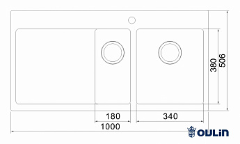 картинка |Discount| Кухонная мойка Oulin OL-FTR201R 