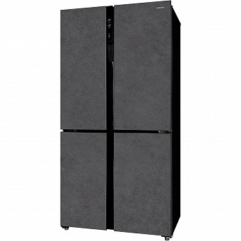 картинка Отдельностоящий холодильник Hiberg RFQ-500DX NFDS INVERTER темный камень 