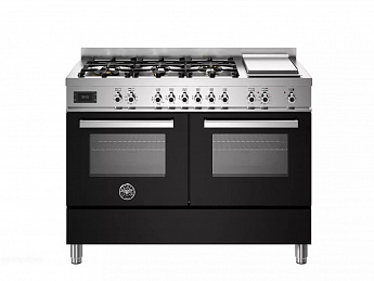 картинка Комбинированная кухонная плита Bertazzoni PRO126G2ENET чёрная 