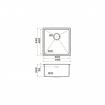 картинка Мойка Omoikiri TAKI-44-U/IF-LG 