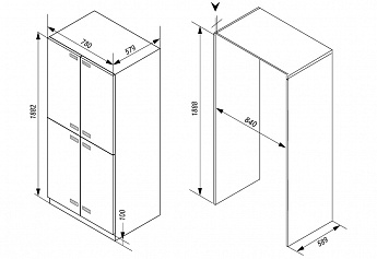 картинка Встраиваемый холодильник Hiberg I-RFQB 550 NF 