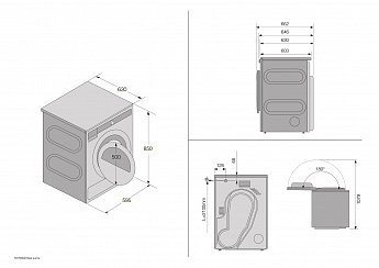 картинка Сушильная машина отдельностоящая Asko T709HUG черный графит 