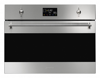 картинка Электрический духовой шкаф с функцией СВЧ Smeg SO4302M1X 