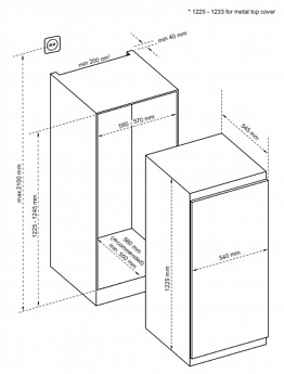 картинка Встраиваемый холодильник De Dietrich DRS1247ES 