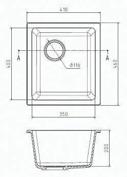 картинка Мойка для кухни Rivelato BERKANA BK-35 