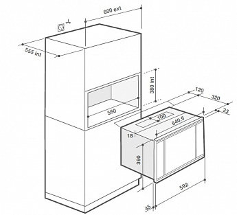 картинка Микроволновая печь De Dietrich DME7121A ABSOLUTE BLACK 