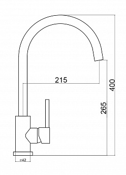картинка Смеситель LONGRAN LOGIC LM2102, STAINLESS STEEL 