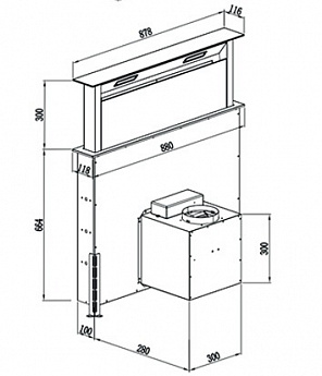 картинка Кухонная вытяжка HIBERG VTMF 90100 B 