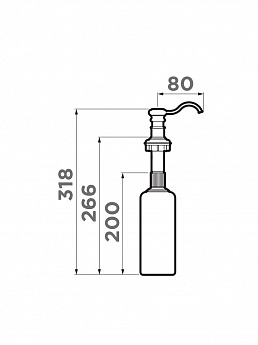 картинка Дозатор для мыла Omoikiri ОМ-01 