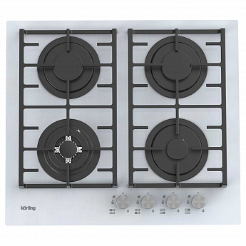 картинка Газовая варочная панель Korting HGG 6825 CTW белая 