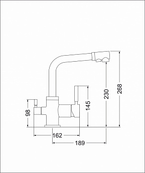 картинка Смеситель Emar ECB-3003 PVD Golden 