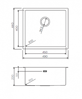 картинка Мойка Omoikiri TAKI 49-U/IF-GB 