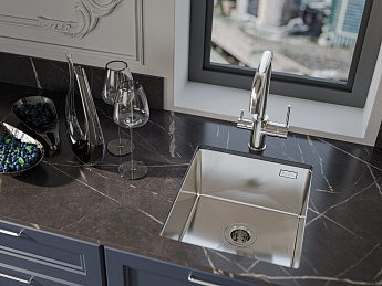 картинка Мойка для кухни Rivelato Rinox 3844 UN 