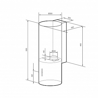 картинка Кухонная вытяжка Lex GAMMA 350 BLACK 
