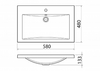 картинка Раковина Florentina Анита 580 