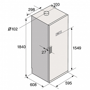 картинка Сушильный шкаф Asko DC7784V.G черный графит 