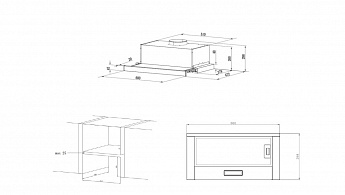 картинка Кухонная вытяжка Delonghi KT - TIARA 612 NB 