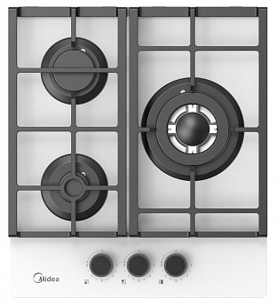 картинка Газовая варочная панель Midea MG449TGW белая 
