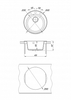 картинка Мойка для кухни Dr. Gans Smart ПИОН-480 