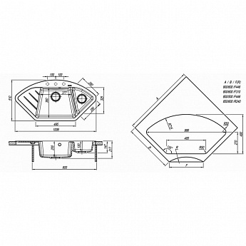 картинка Мойка для кухни Florentina Веста 