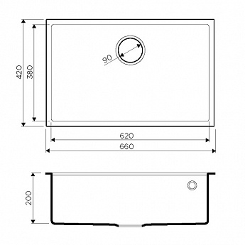 картинка Мойка для кухни Omoikiri TEDORI-66-U 