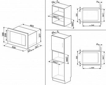 картинка Микроволновая печь Smeg FMI020X 