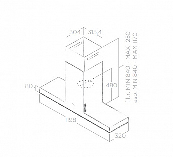 картинка Кухонная вытяжка Elica HAIKU ISLAND IX/A/120 