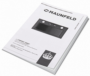 картинка Кухонная вытяжка Maunfeld FANTASY 1000ST 60 белое стекло 