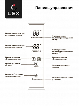 картинка Отдельностоящий холодильник Lex LFD575BXID 