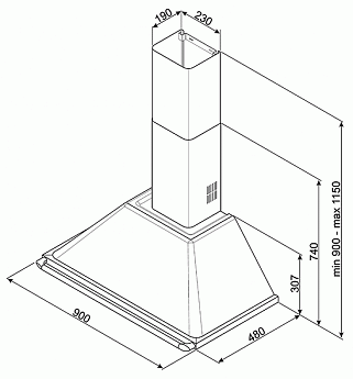 картинка Кухонная вытяжка Smeg KTR90XE 
