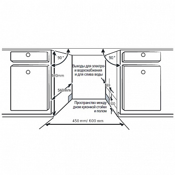 картинка Посудомоечная машина Evelux BD 6004 