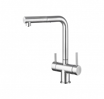 картинка Смеситель Emar Steel ЕСВ 7017 сатин 