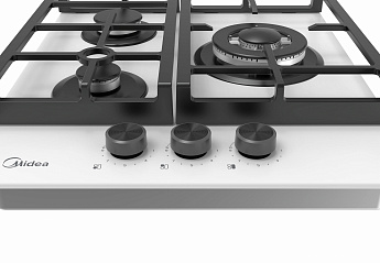 картинка Газовая варочная панель Midea MG449TGW белая 