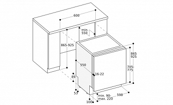 картинка Посудомоечная машина встраиваемая Gaggenau DF481101F 